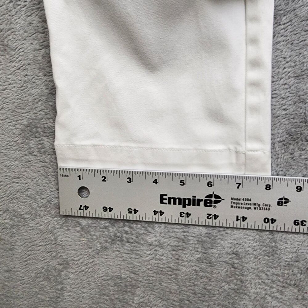 Ralph Lauren Sport Womens 10 White Chino Pants Straight Leg Flat Front Casual - Picture 9 of 9